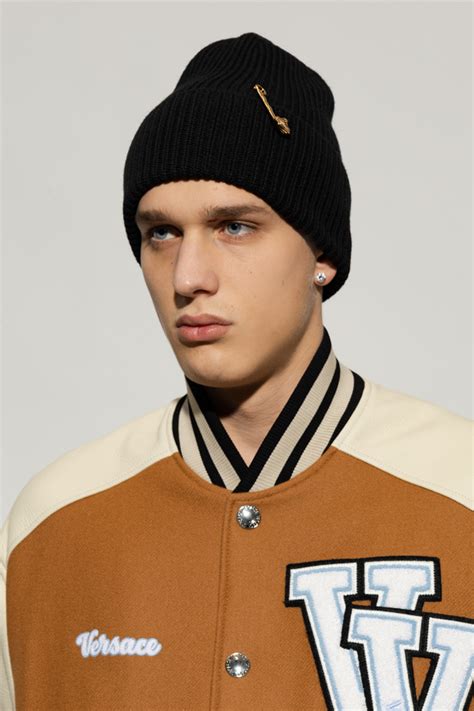 versace beanie mens|versace men's cap.